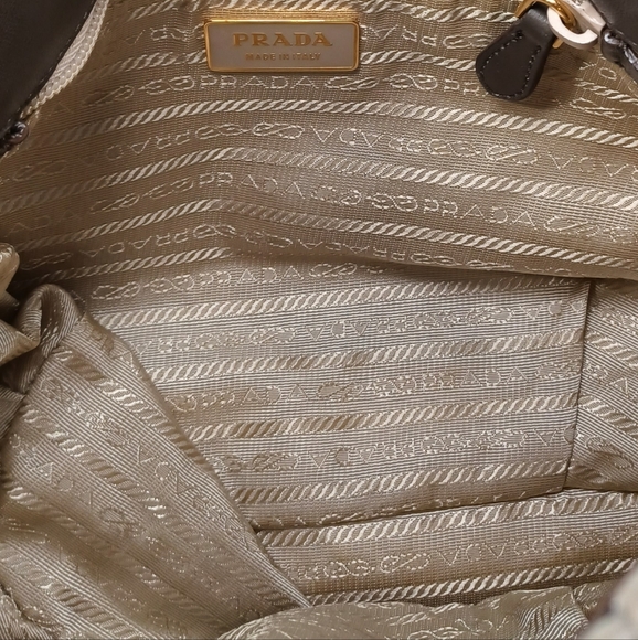 Prada Gray/KHAKI Nylon Full set bag - Picture 10 of 16